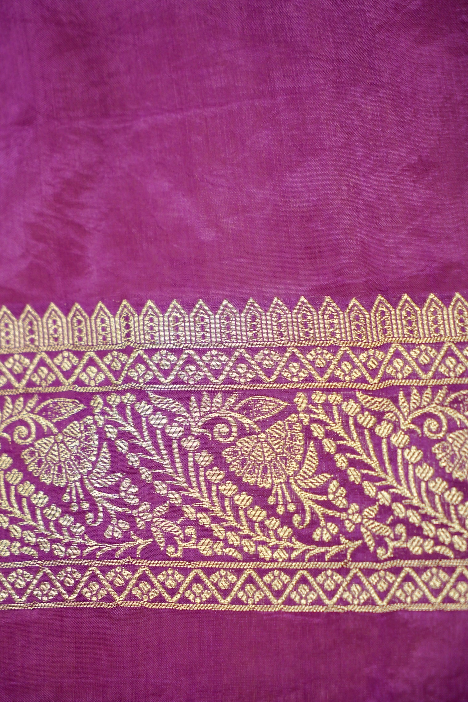Royal Purple Banarasi Viscose Saree