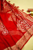 Sindoor Red Banarasi Viscose Saree