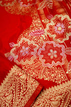 Sindoor Red Banarasi Viscose Saree