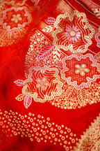 Sindoor Red Banarasi Viscose Saree