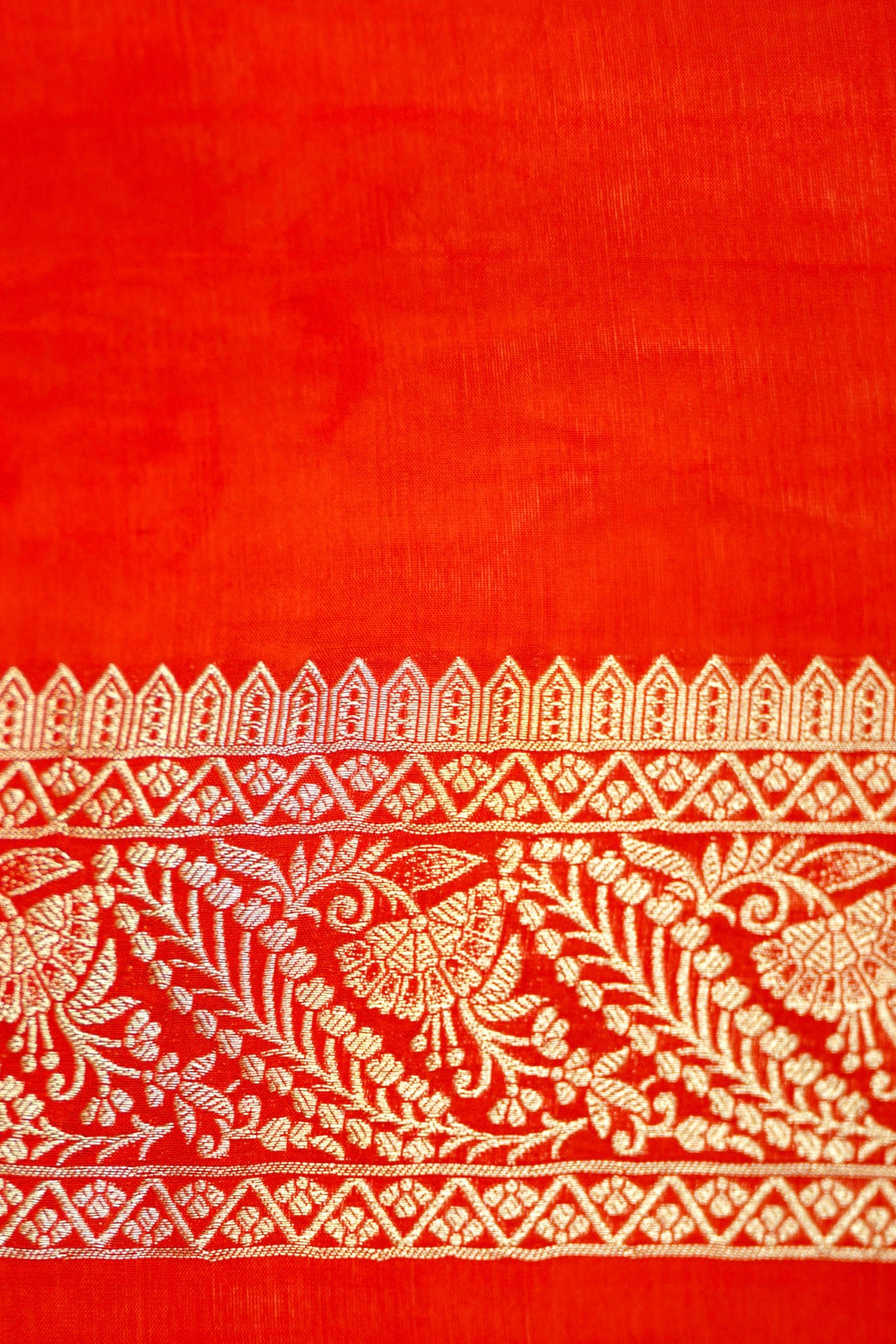 Sindoor Red Banarasi Viscose Saree