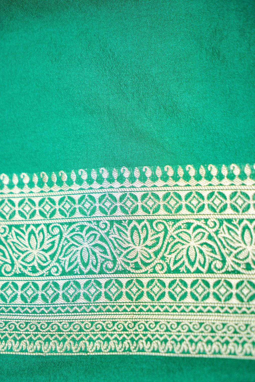 Aqua Green Banarasi Georgette Saree